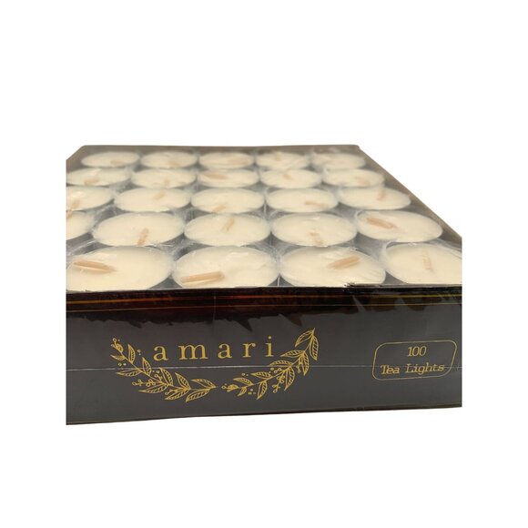 Amari 100-Pack White Tea Light Candles - Picture 2 of 2